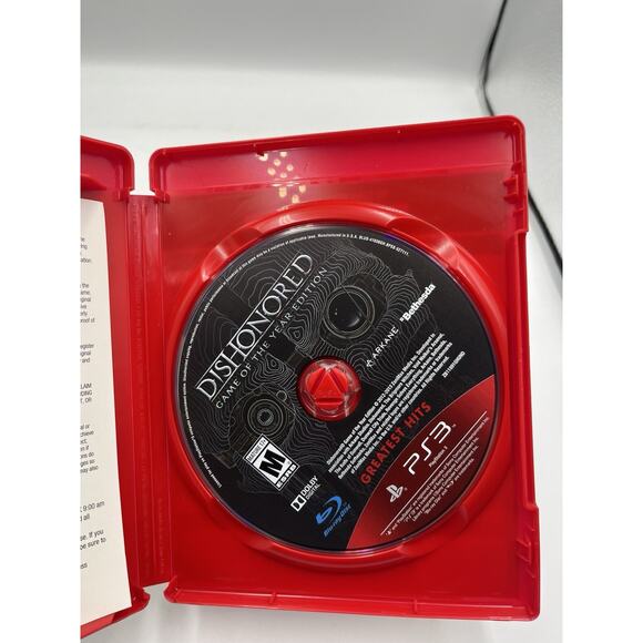 Dishonored Game Of The Year Edition PS3 PlayStation 3 Greatest Hits Complete CIB - Picture 4 of 7